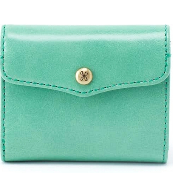 NWTs HOBO Mint Leather Stroll Crossbody/Clutch + HOBO Luck Leather Wallet - Picture 6 of 9